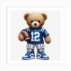 Indianapolis Colts Teddy Bear Poster