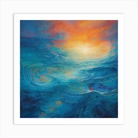 Between A Devil And The Deep Blue Sea Art Print