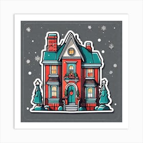 Christmas House 138 Art Print