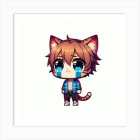 Kawaii Cat 10 Art Print