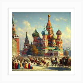 Moscow St Basil'S Cathedral 1 Art Print