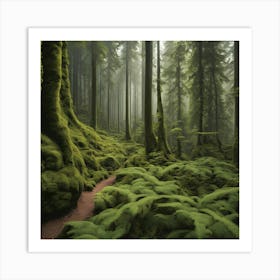 Mossy Forest Art Print