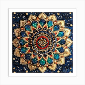 Mandala Art 10 Art Print