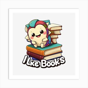 I Like Books 1 Art Print