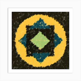 Prismatic Shamanic Symbol Art Print