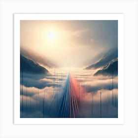 Futuristic Skyline Art Print