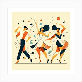 Jazz Dancers Art Print