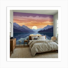 Sunset Wall Mural Art Print