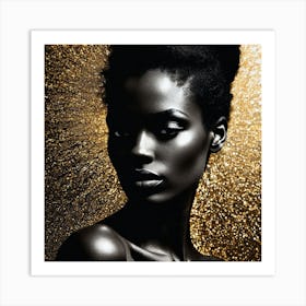 Portrait Of A Black Woman 2 Art Print