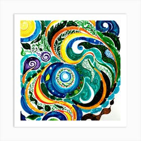 Swirls And Swirls Art Print