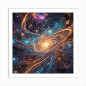 Galaxy In Space Art Print