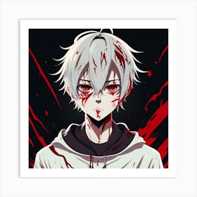 Anime Blood Art Print