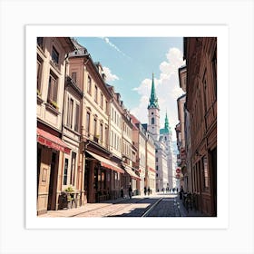 Street Old Town Vienna Art Print