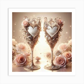 Two Glasses Of Wine Art Print