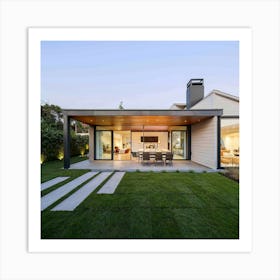 Modern Home In California Art Print