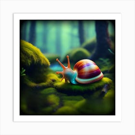 Alien Snail Art Print