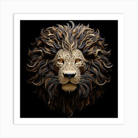 Lion Head 1 Art Print