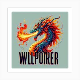 Dragon Wilpoker Art Print