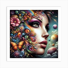 Psychedelic Painting 19 Art Print