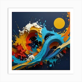 Abstract Painting 19 Art Print