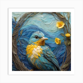 Bird In A Nest Art Print