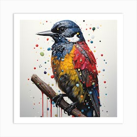 Nature S Song Bird Perched Art Print