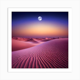 Sunset In The Desert 1 Art Print