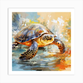 Turtle Painting 6 Art Print