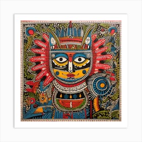 Indian Painting Madhubani Painting Indian Traditional Style 15 Art Print