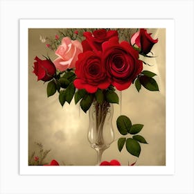 Vase Of Flowers Art Print