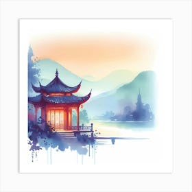 Chinese Pagoda 11 Art Print