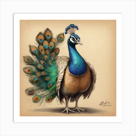 Peacock 47 Art Print