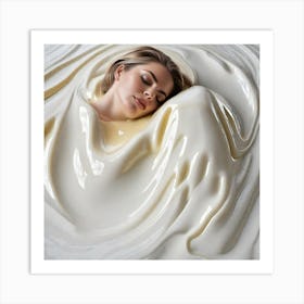 Milky Woman Art Print