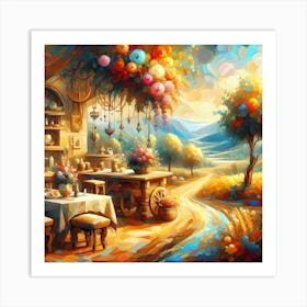 Table In The Countryside Art Print