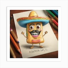 Mexican Sandwich Art Print