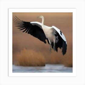 CHINESE WADING BIRD Art Print