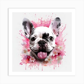 Frenchie Cute Art By Csaba Fikker 038 Art Print