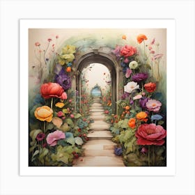 Garden Path 3 Art Print