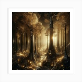 Forest Of Fire Art Print