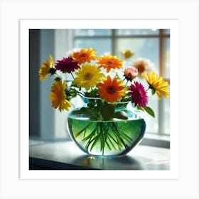 Flowers In A Vase 30 Art Print