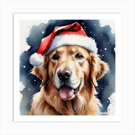 Golden Retriever Painting Art Print