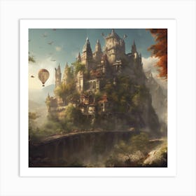 Fantasy Castle - Fantasy Stock Videos & Royalty-Free Footage Art Print