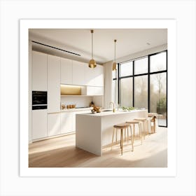 Kitchen in modern times  Art Print