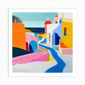 Abstract Travel Collection Greece 5 Art Print