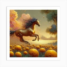 Horse In The Meadow 2 Art Print