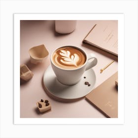 Coffee Cup Latte Art Print