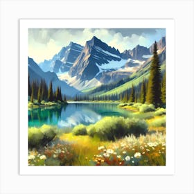 Landscape Painting 6 Art Print