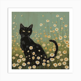 Cat Fairycore Painting 1 Art Print