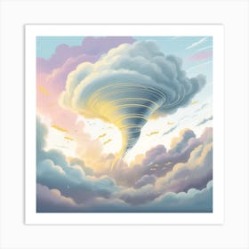 Tornado In The Sky Art Print