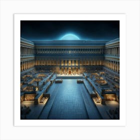 Egyptian Temple Art Print